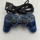 Genuine Official Sony Playstation 2 Dual Shock 2 Transparent Blue