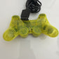 Genuine Official Sony Playstation 2 Dual Shock 2 Transparent Lemon Yellow