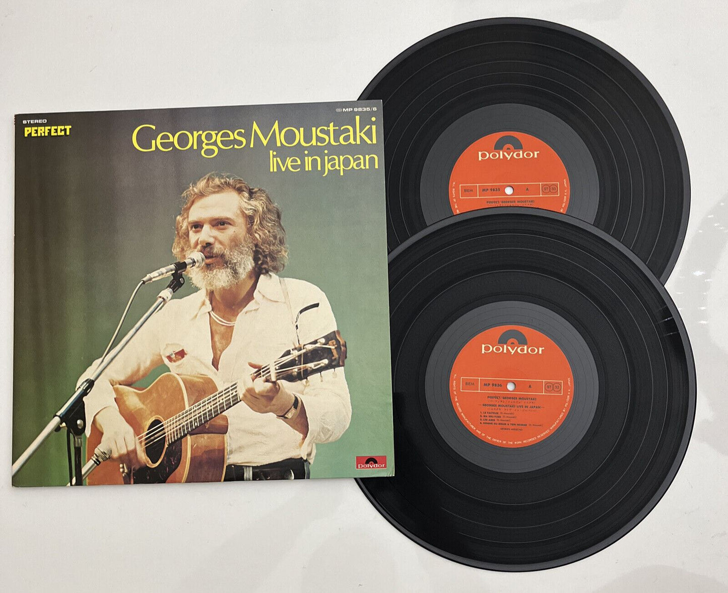 Georges Moustaki – Live In Japan 1974 Double LP Vinyl Record MP-9835/6