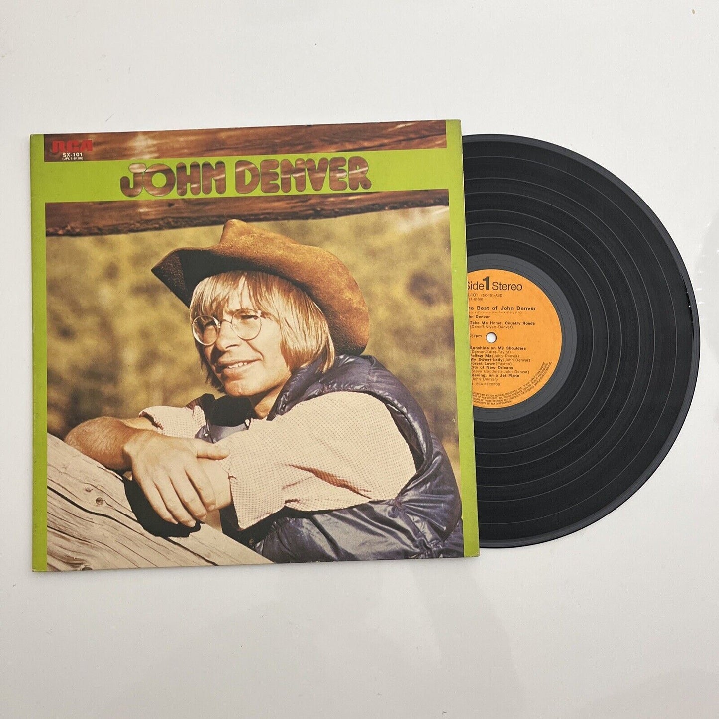 John Denver Greatest Hits LP 1974 Vinyl Record SX-101