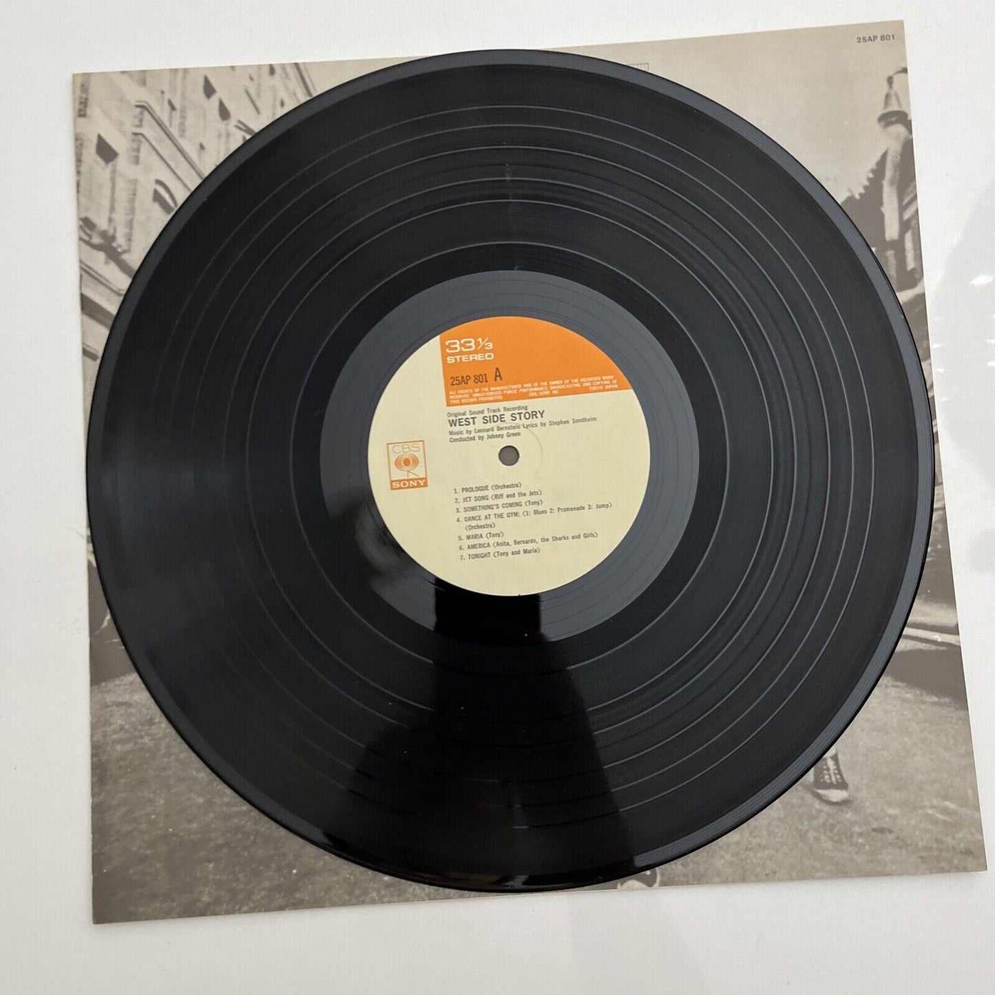 Leonard Bernstein – West Side Story Original Sound Track LP 1977 Vinyl 25AP-801