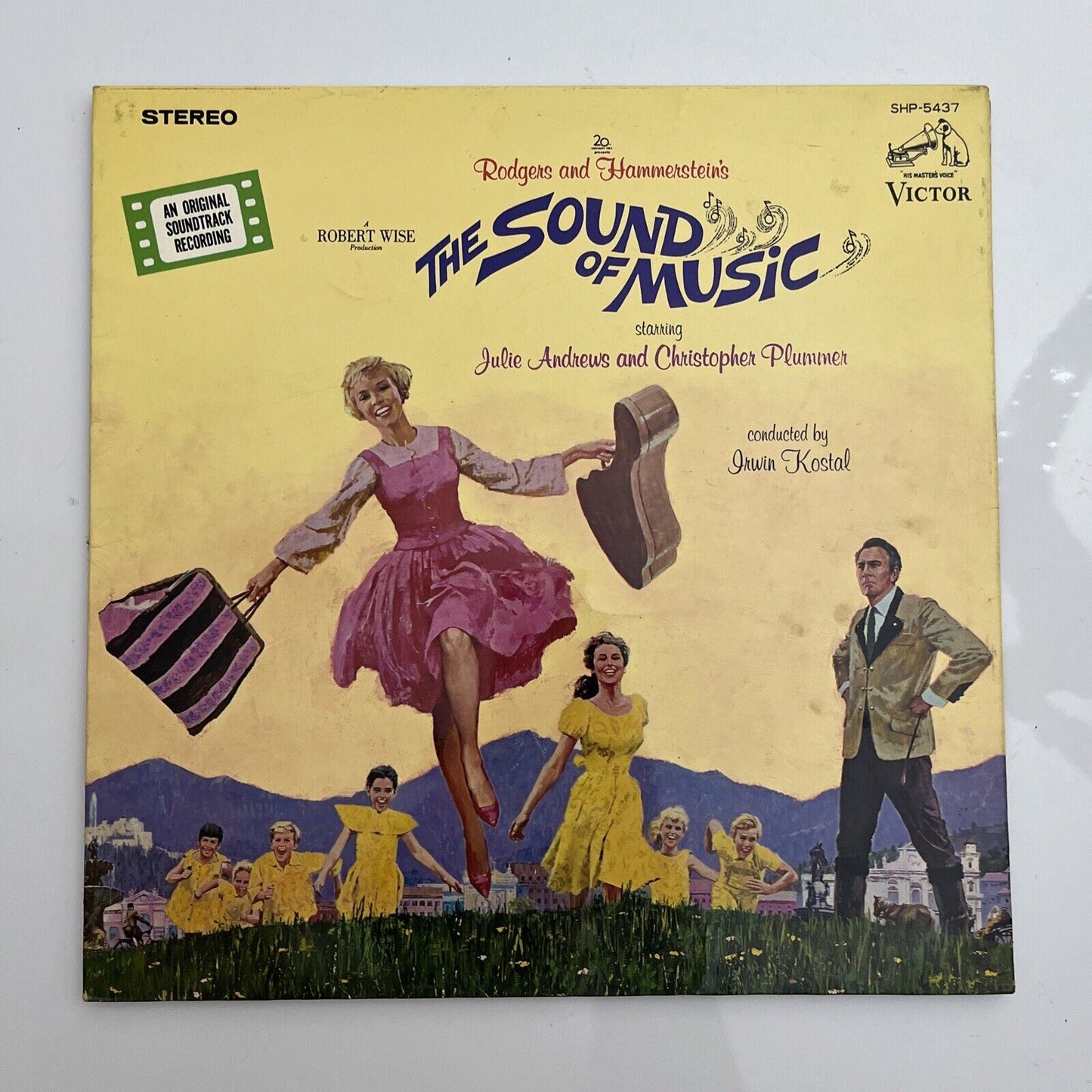 The Sound of Music Film Soundtrack Julie Andrews LP 1965 Vinyl Record SHP-5437