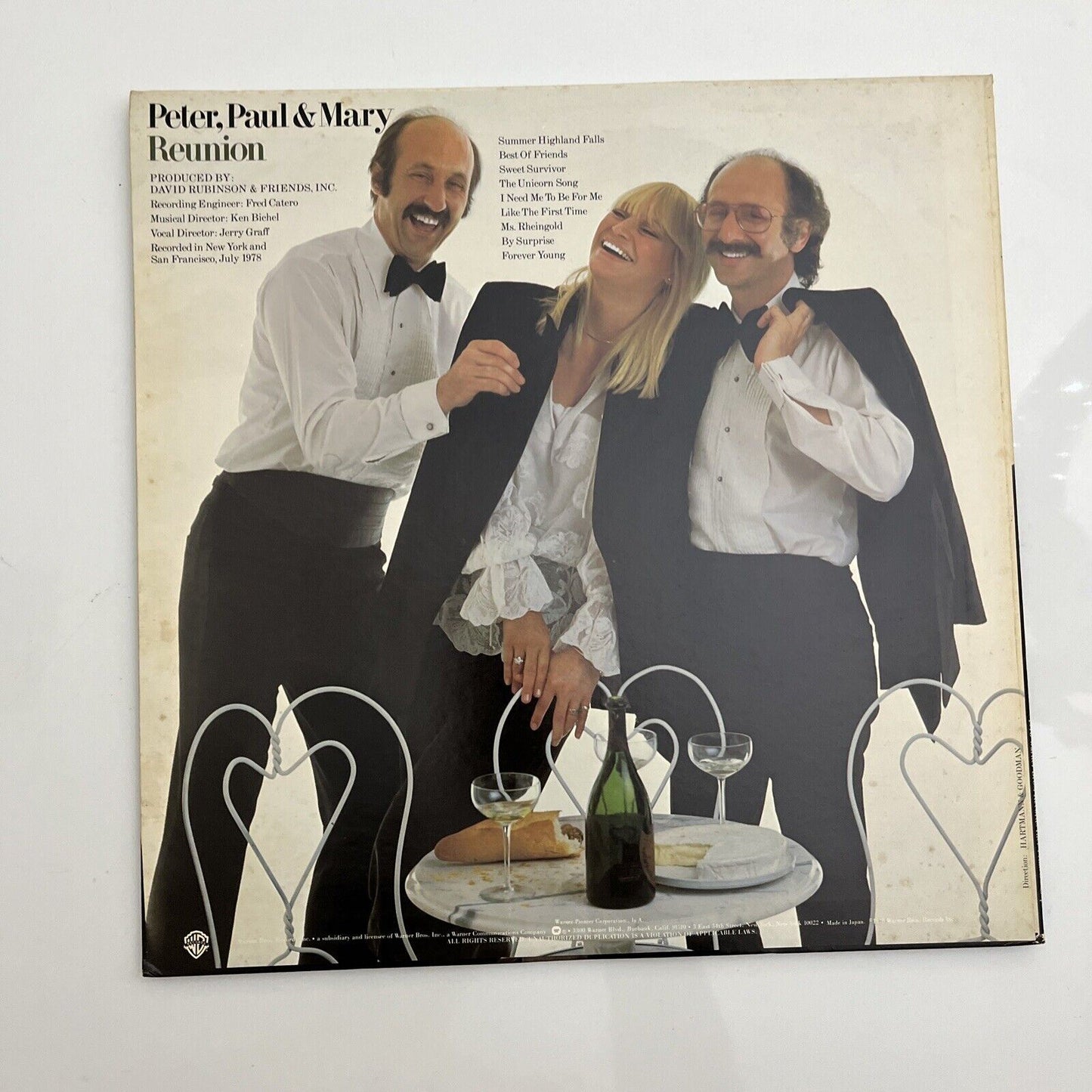 Peter, Paul & Mary – Reunion 1978 LP Vinyl Record P-10578W