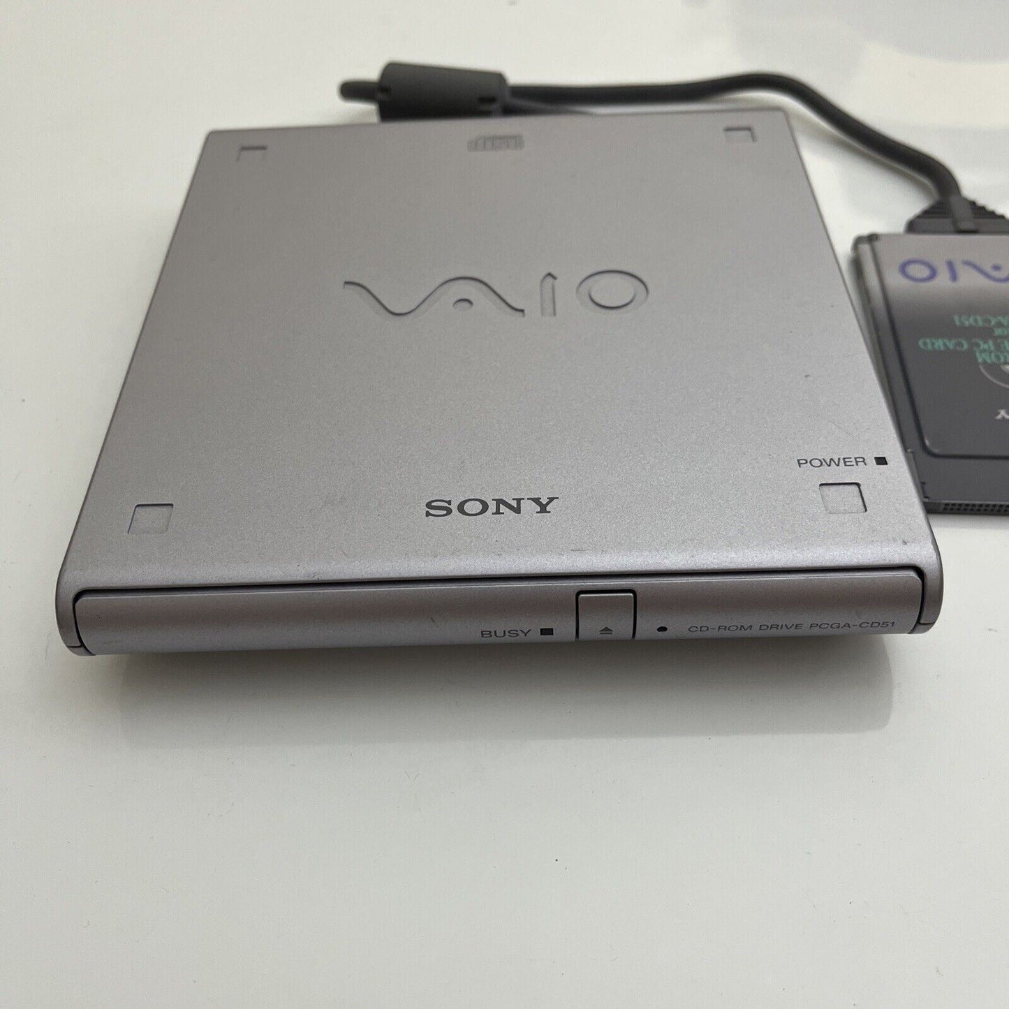 Sony VAIO CD-ROM Drive PCGA-CD51 with PCMCIA Card and Pouch