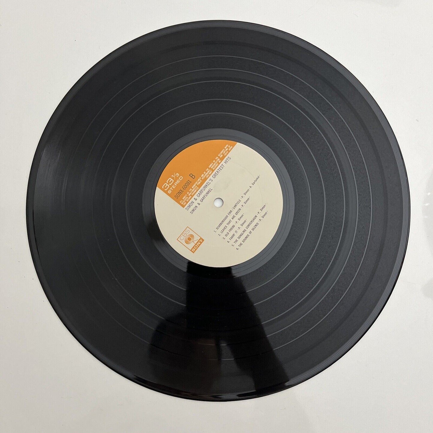 Simon And Garfunkel's Greatest Hits LP 1969 Vinyl Record SONX-60081