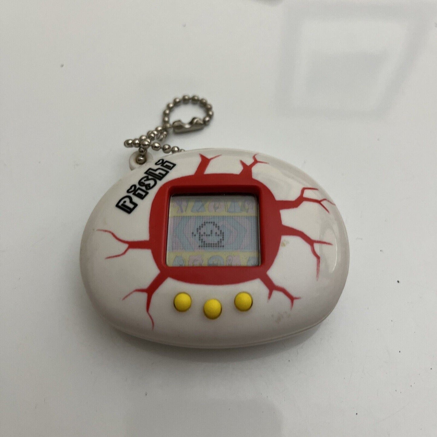 Gyaoppi Tamagotchi Dinosaur White Red Virtual Pet