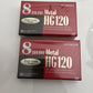 *New Sealed* 2x Hitachi HG120 8mm Video Cassette Tape 120 minutes