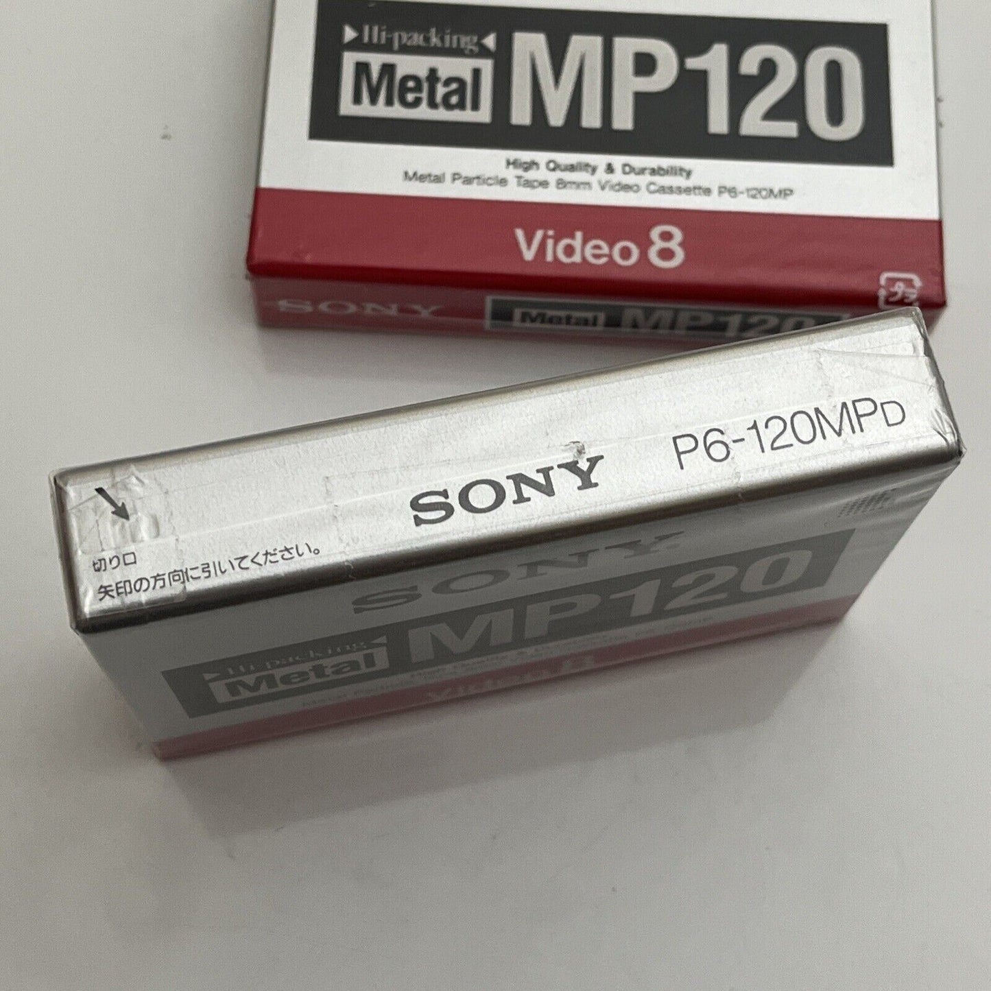 *New Sealed* 2x Sony Metal MP120 Video 8 Cassette 120 Minutes