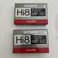 *New Sealed* 2x Sony MP60 Hi8 Cassette Tape 60 Minutes
