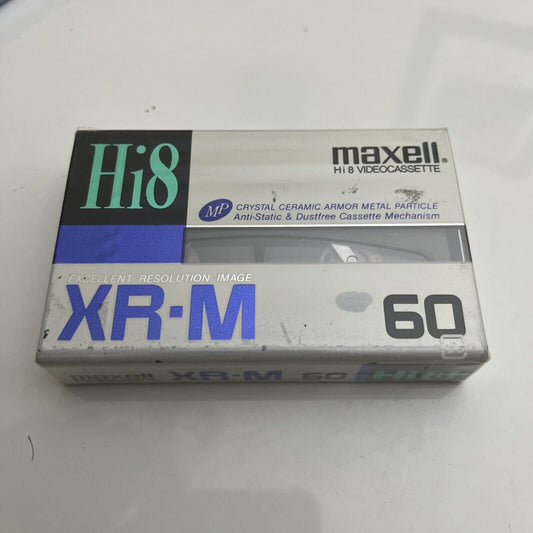 *New Sealed* Maxwell Hi8 XR-M 60 Hi8 Video Cassette 60min