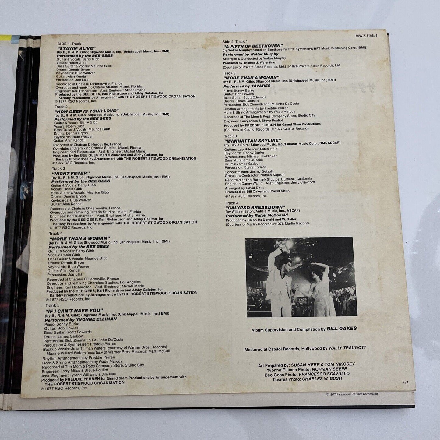 Saturday Night Fever - Film Sound Track Double LP 1977 Vinyl Record MWZ-8105