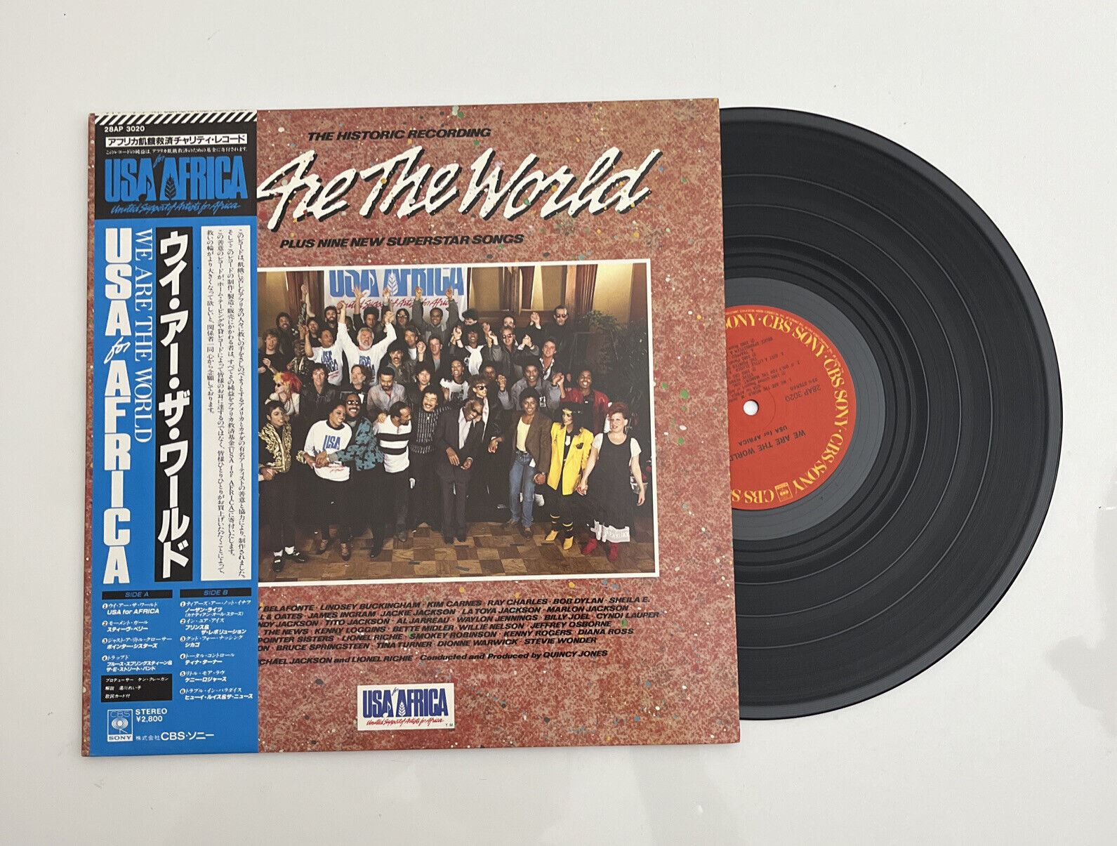 USA For Africa – We Are The World Album LP 1985 Vinyl Record 28AP