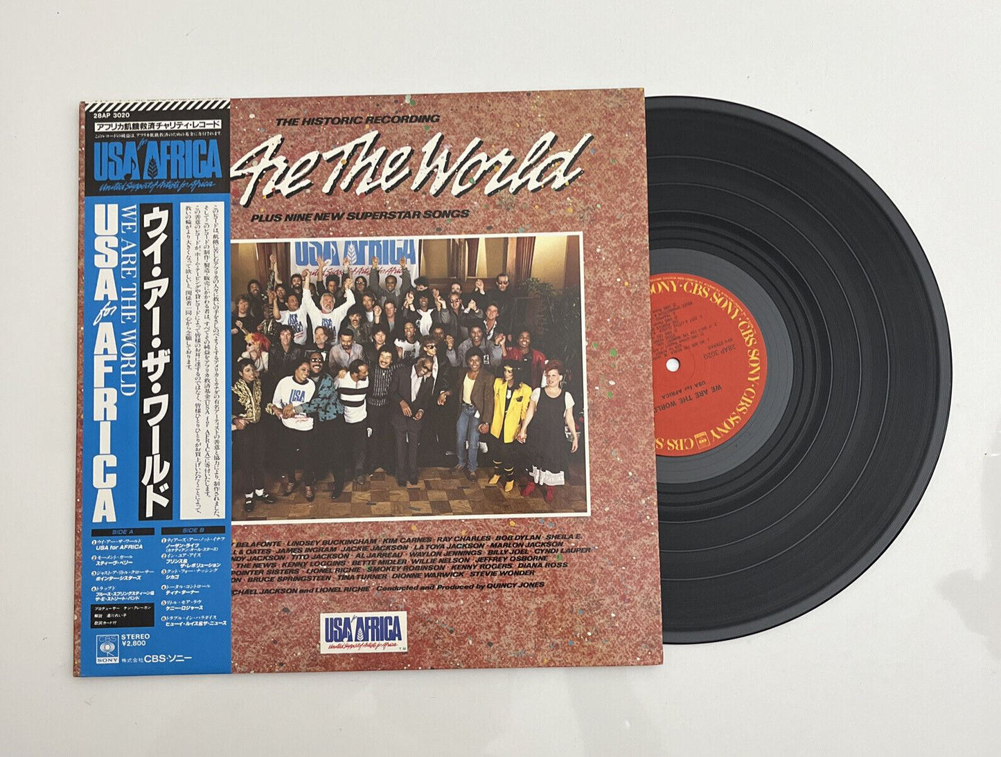 USA For Africa – We Are The World Album LP 1985 Vinyl Record 28AP 3020