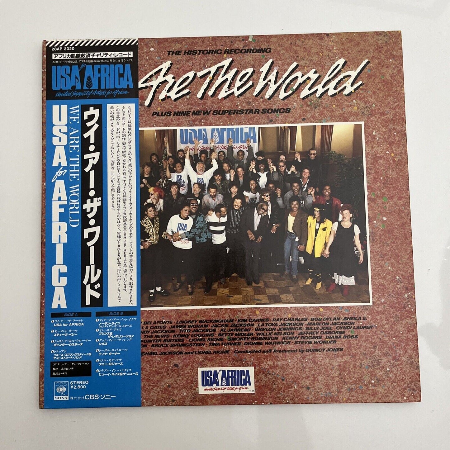 USA For Africa – We Are The World Album LP 1985 Vinyl Record 28AP 3020