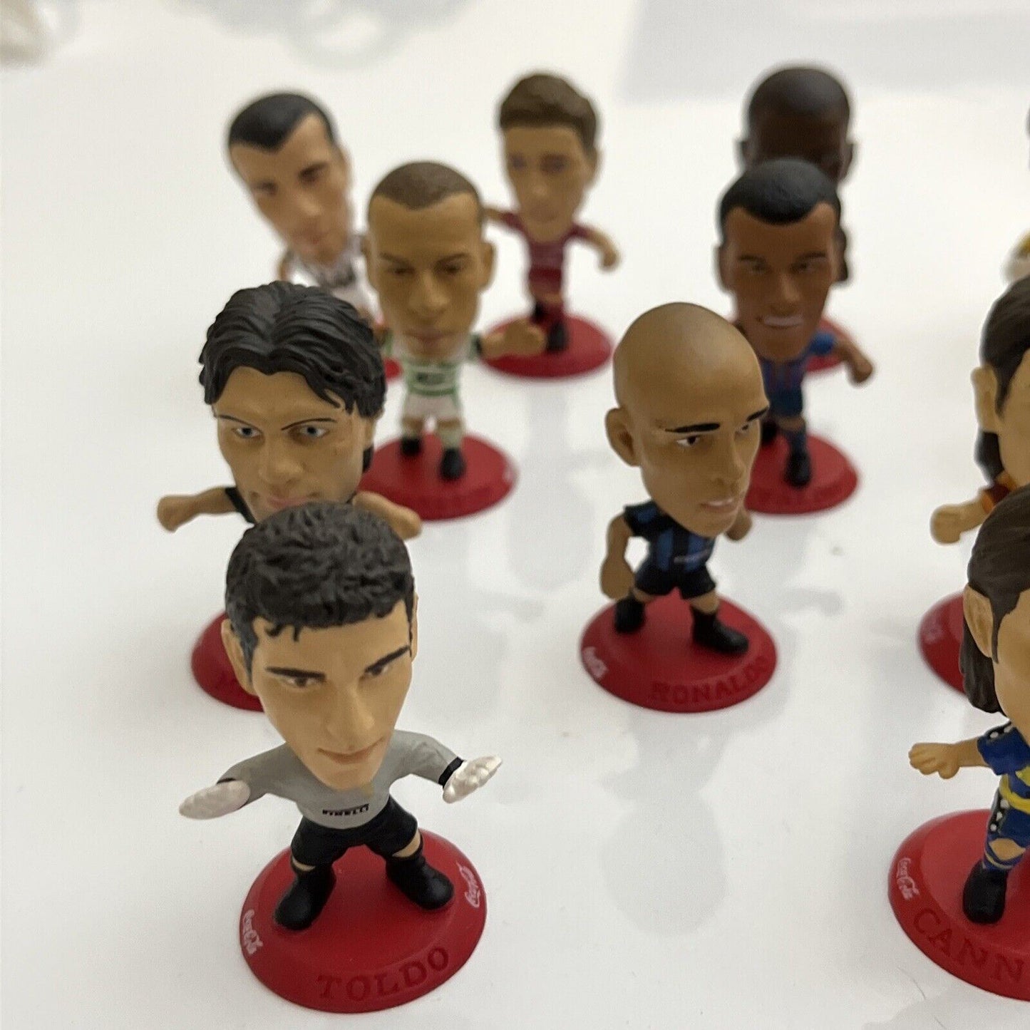 Coca Cola Corinthian FIFA Soccer  21x Figures Ronaldo Henry Maldini Viera Cafu..