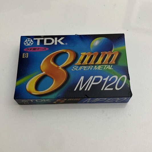 *New Sealed* TDK 8mm Videocassette Cassette MP120 120 Minutes