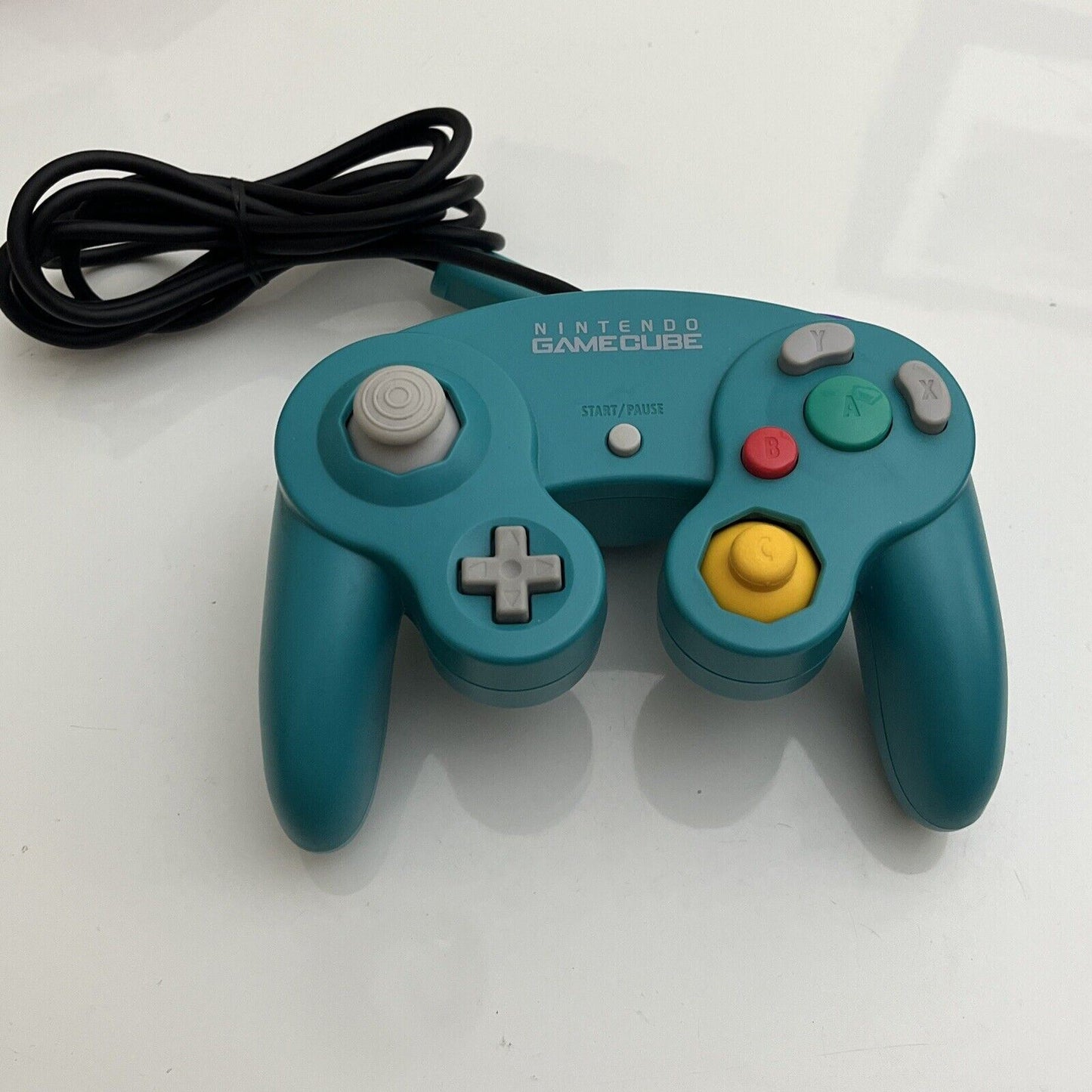 Official Genuine Nintendo GameCube Controller Blue Emerald Turquoise