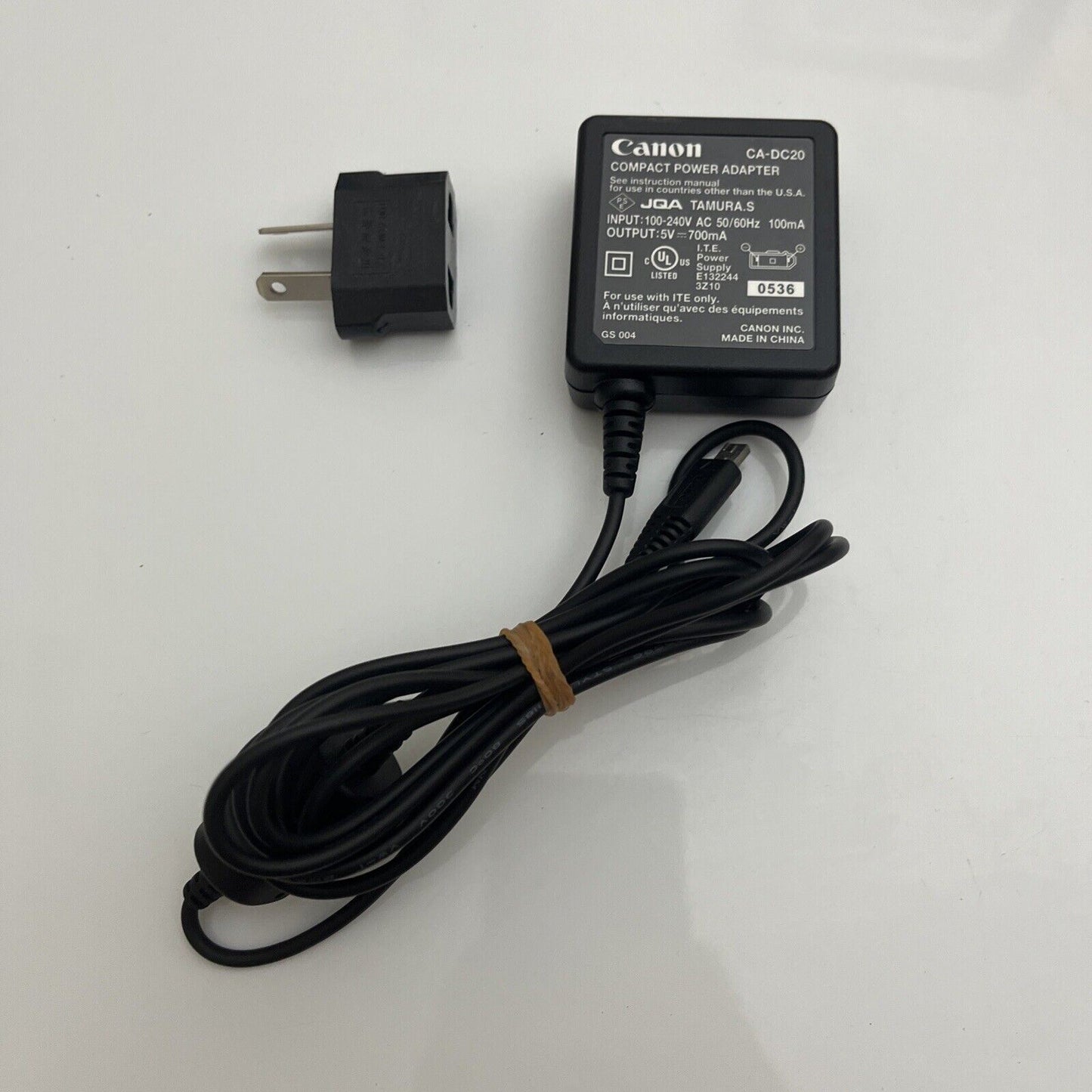 Genuine Canon Compact Power Adaptor CA-DC20 Charger for PowerShot SD30 SD43