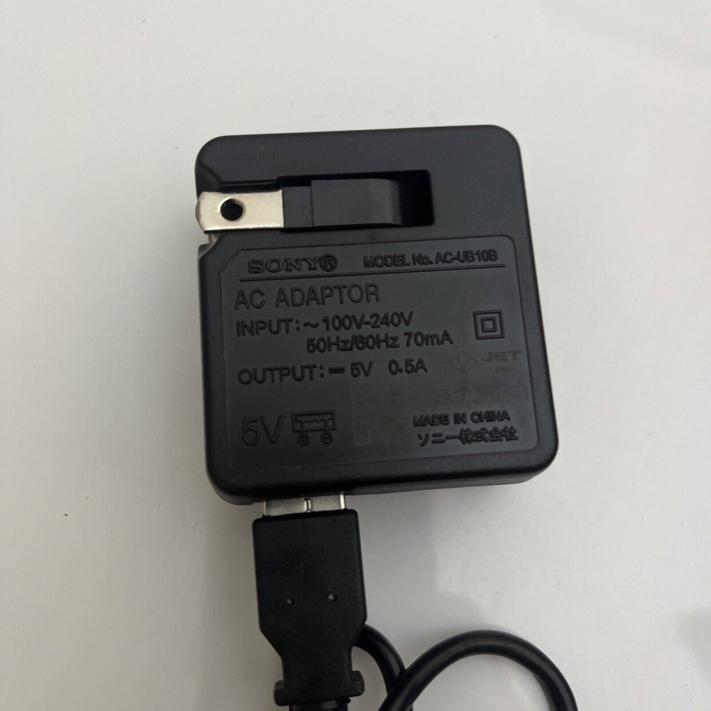 Genuine Sony AC-UB10B AC Adaptor Charger for DSC-RX10 DSC-RX100M2 DSC-TX30 ICD-U