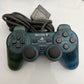 Official Sony PS2 Controller Transparent Blue Transparent Genuine