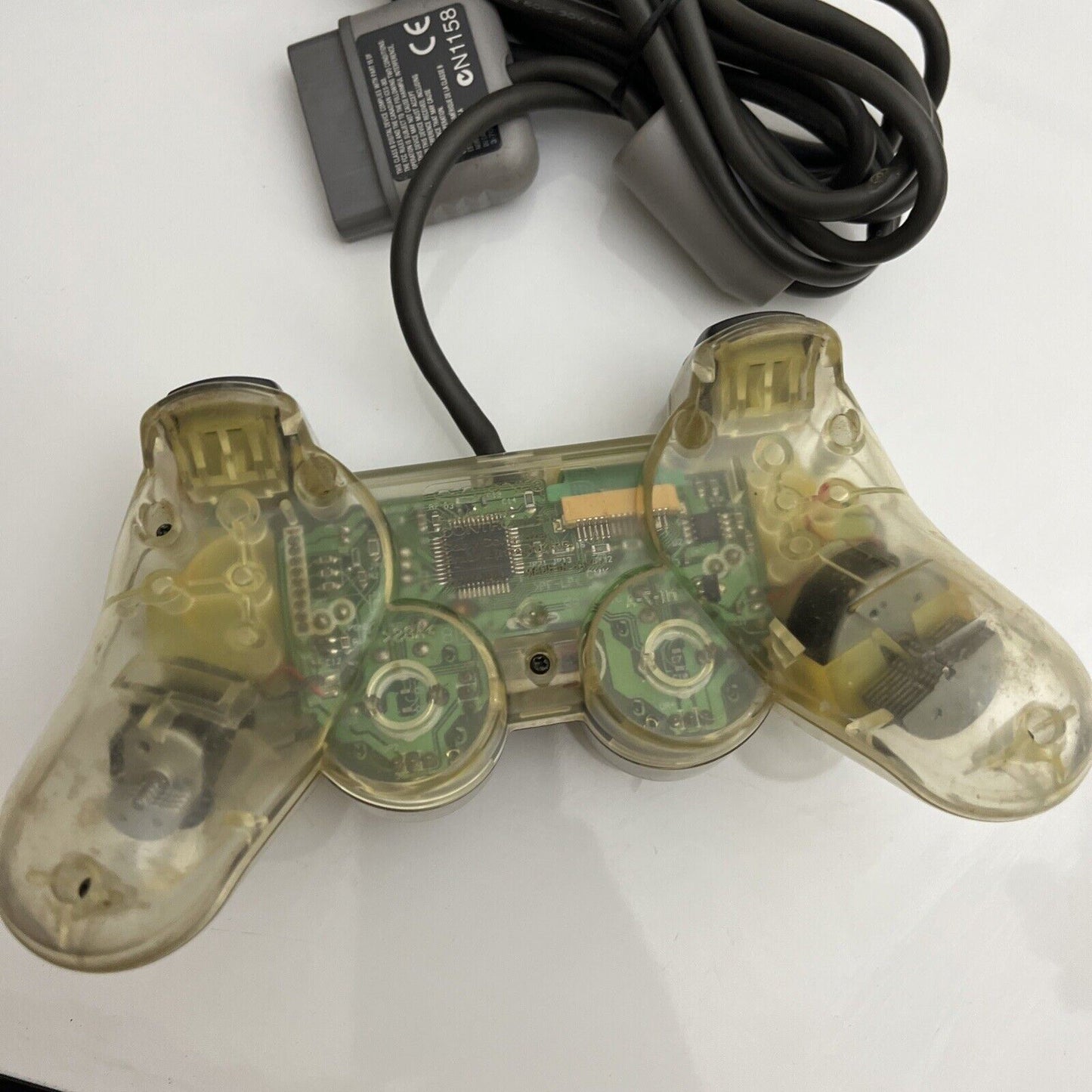 Official Sony Playstation PS2 DualShock Controller Clear Transparent Genuine