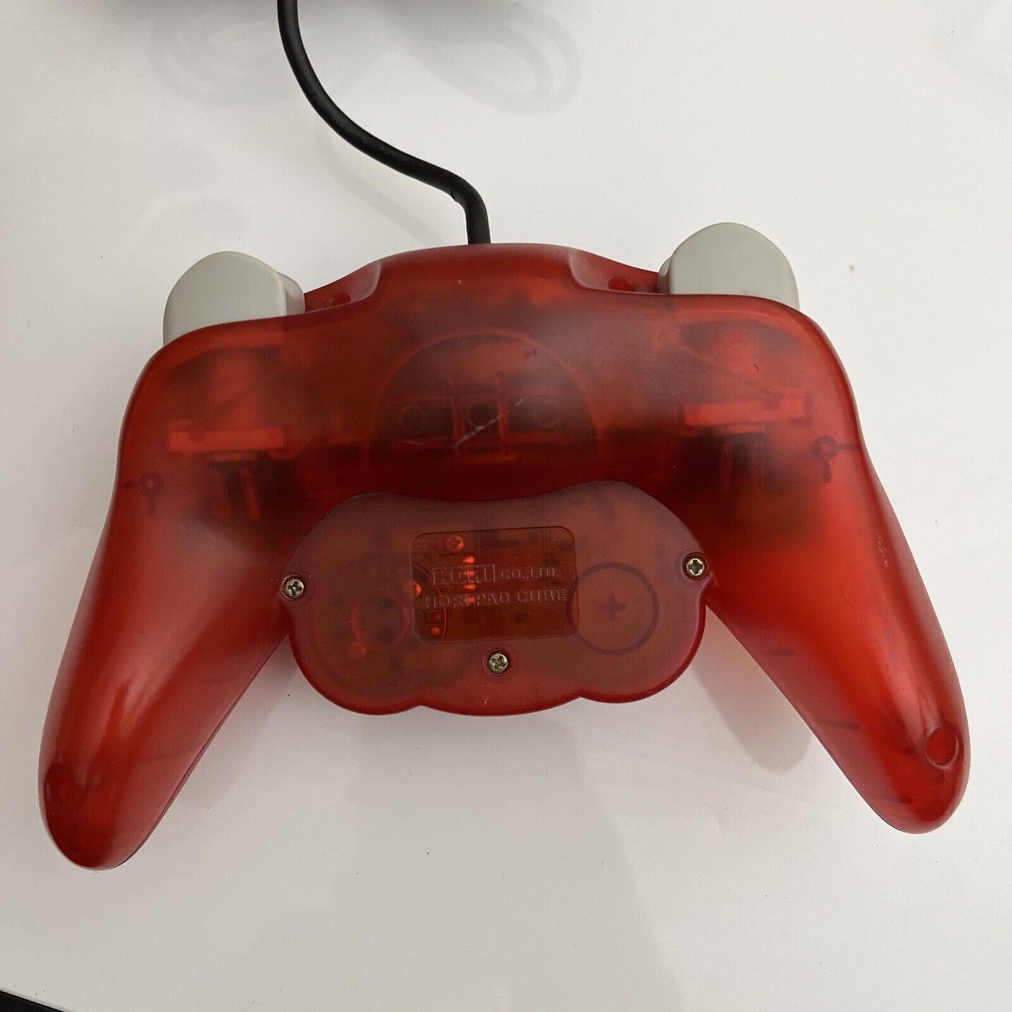 Nintendo Hori Pad Cube GameCube Controller Red Transparent