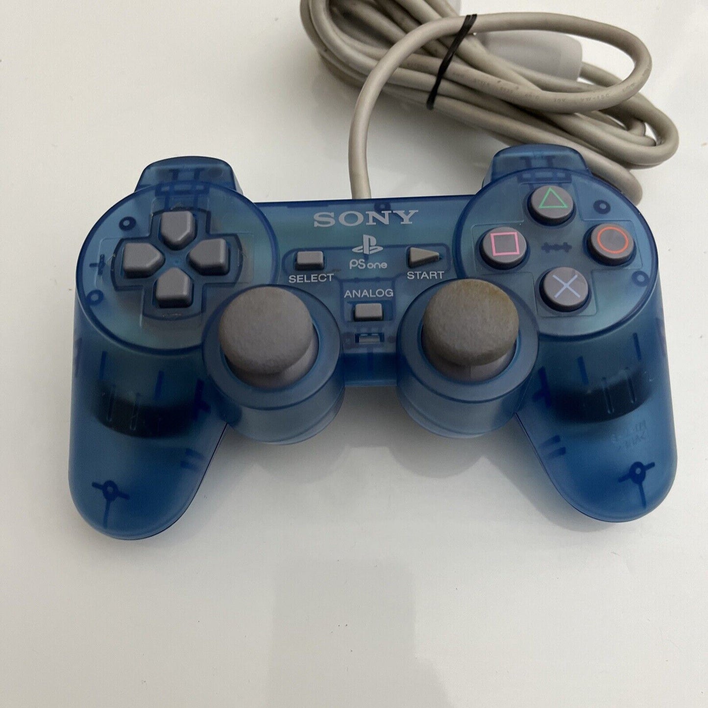 Genuine Sony PlayStation PS2 Controller Transparent Light Blue