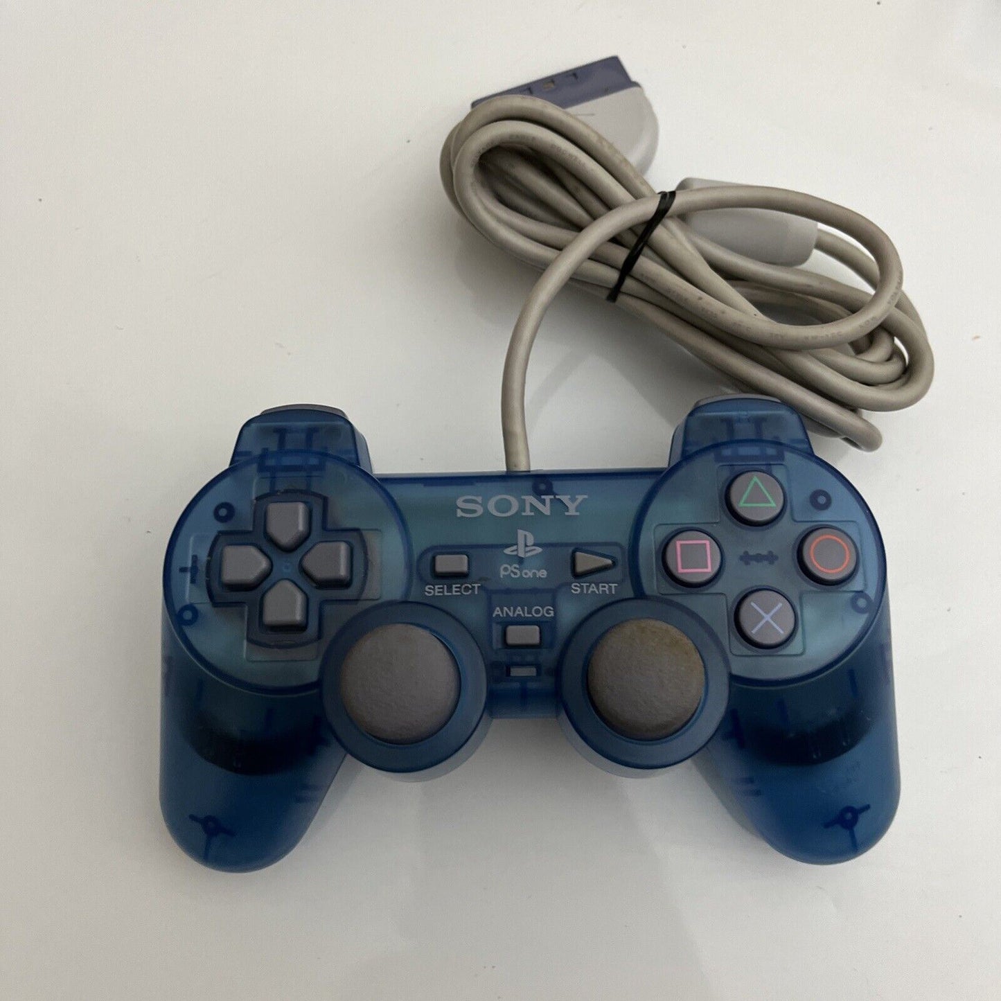 Genuine Sony PlayStation PS2 Controller Transparent Light Blue