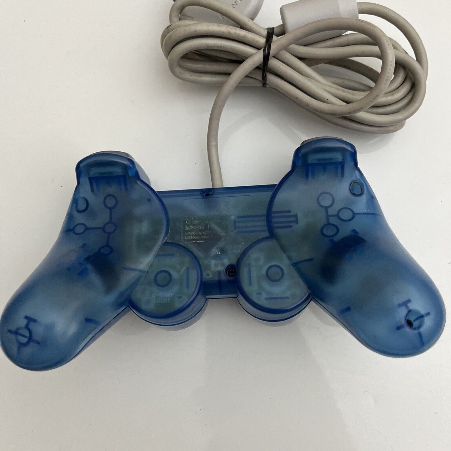 Genuine Sony PlayStation PS2 Controller Transparent Light Blue