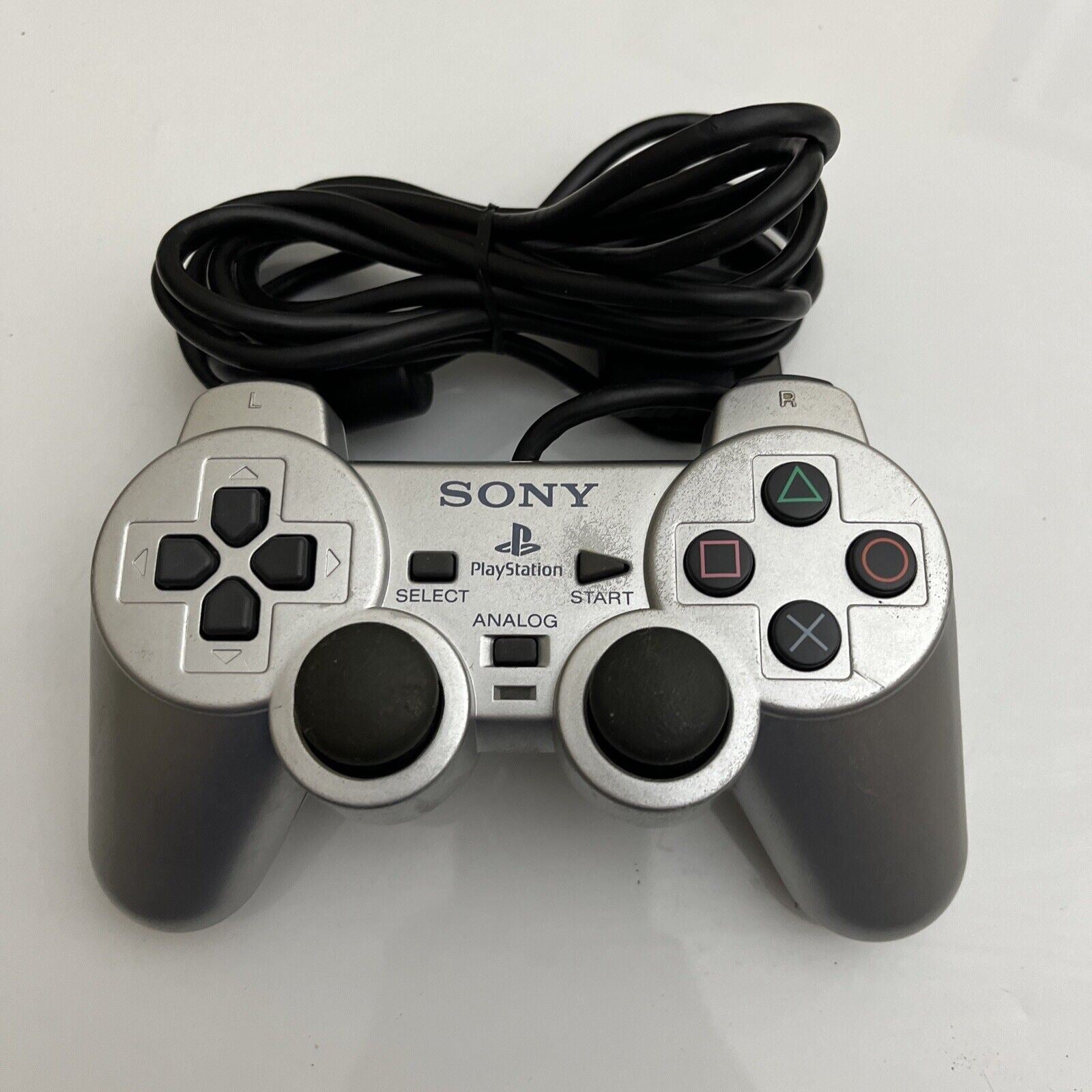 Genuine Sony PlayStation PS2 Dualshock 2 Controller Silver – Retro Unit