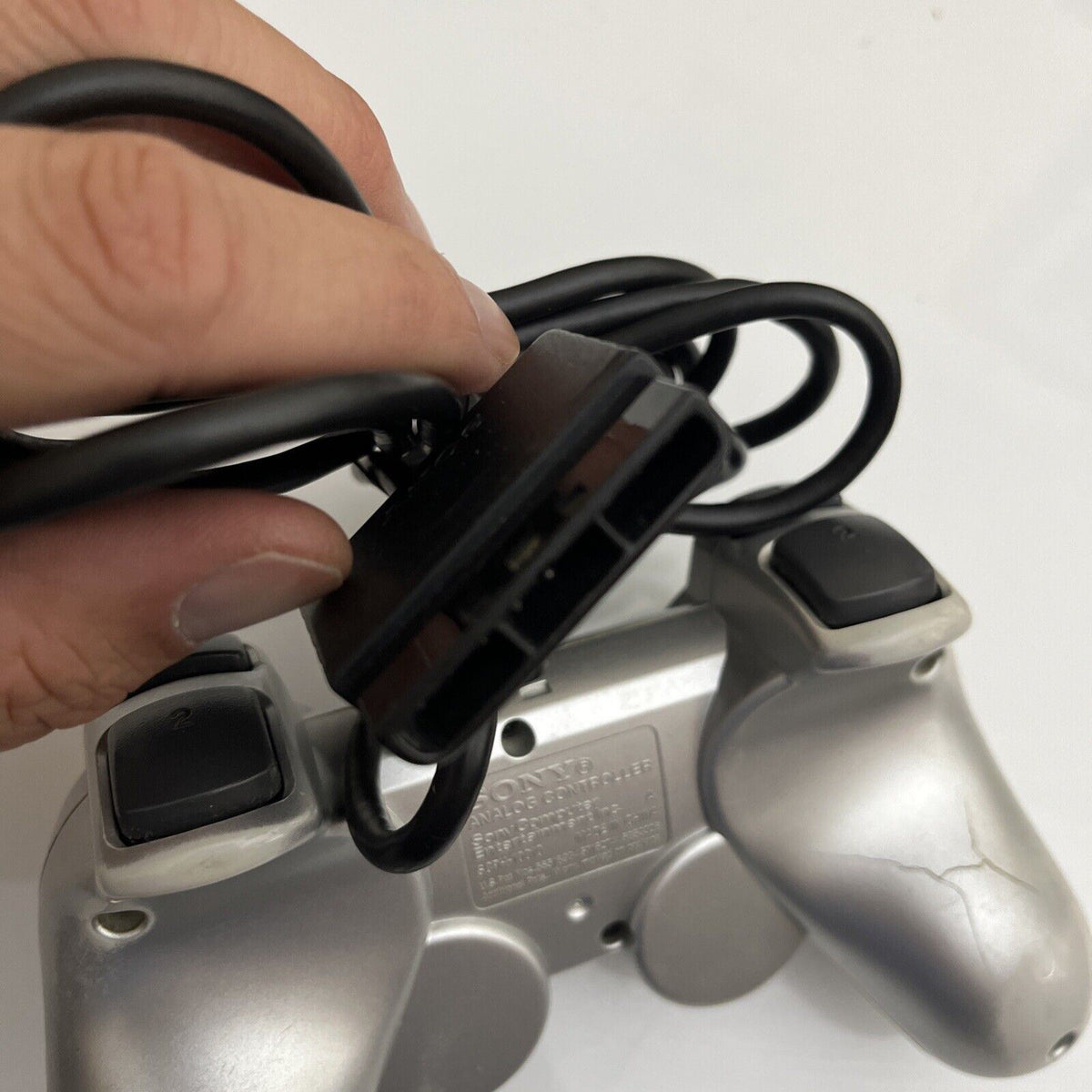 Silver Ps2 Controller Genuine Sony PlayStation PS2 Dualshock 2 Controller Silver – Retro Unit