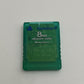 Official Sony PlayStation PS2 Memory Card Transparent Green Genuine