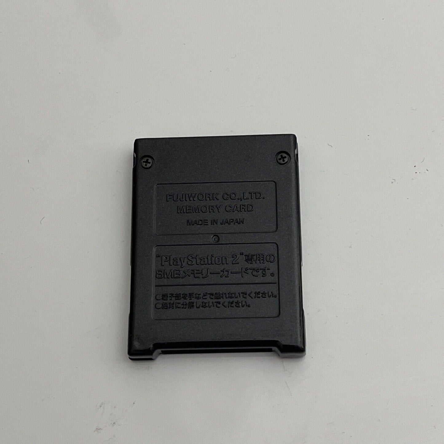 Fujiwork Sony PlayStation PS2 Memory Card 8MB Black Made in Japan