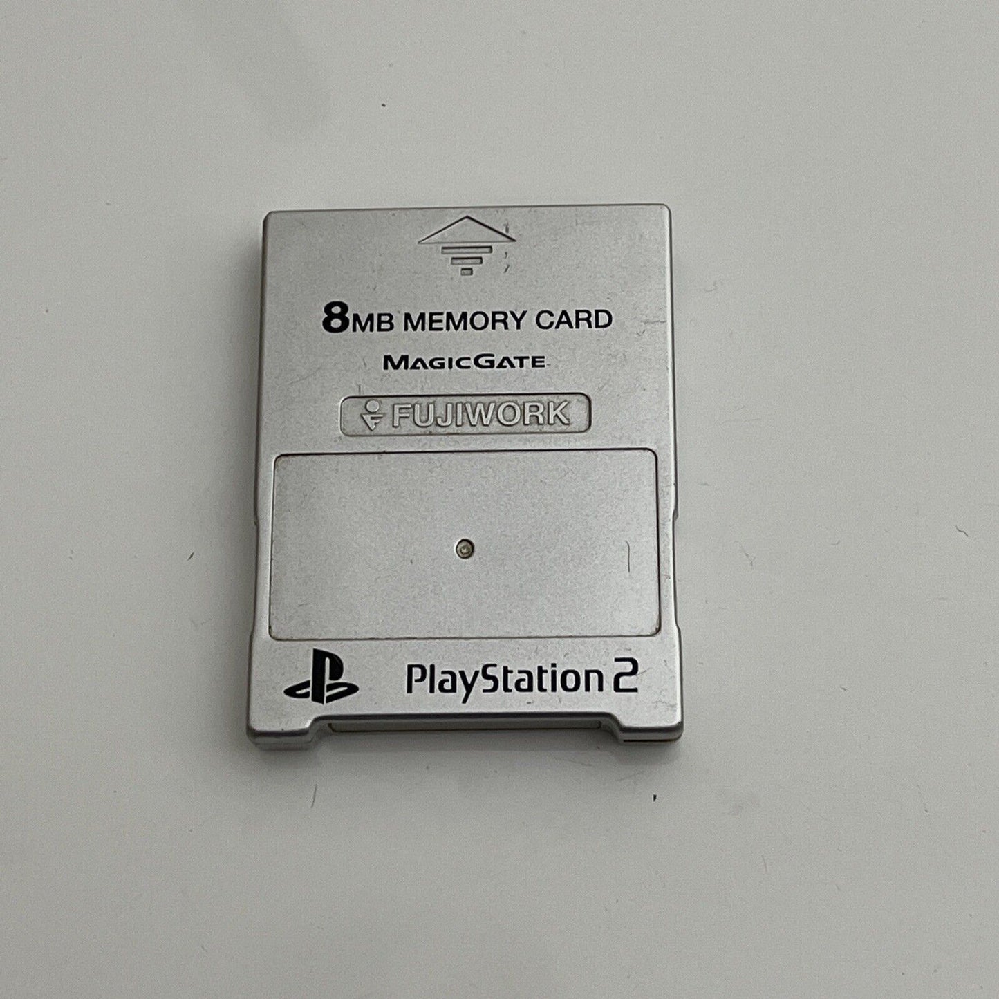 Fujiwork Sony PlayStation 2 PS2 8MB Memory Card Magic Gate Silver Made in Japan