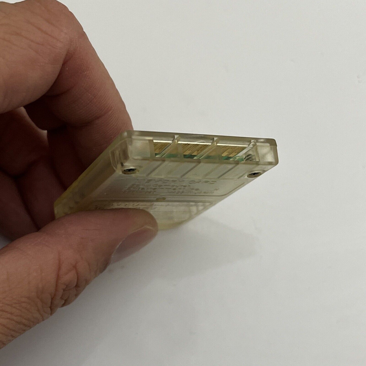 Sony PlayStation PS1 Memory Card Transparent Clear SCPH-1020 Genuine