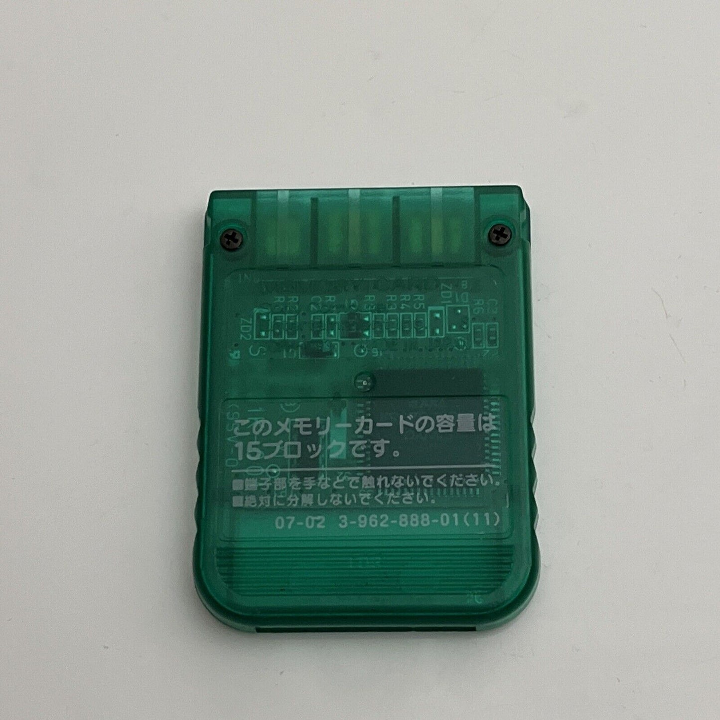 Official Sony PlayStation Memory Card PS1  Transparent Green