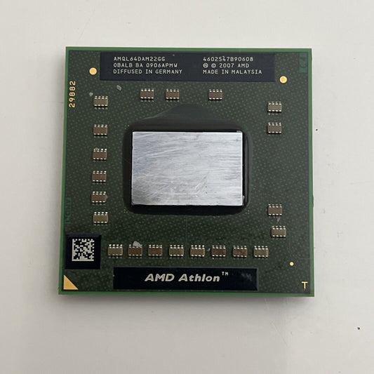 AMD Athlon 64 X2 Dual Core 2 GHz QL-64 Laptop CPU AMQL64DAM22GG Socket AM2