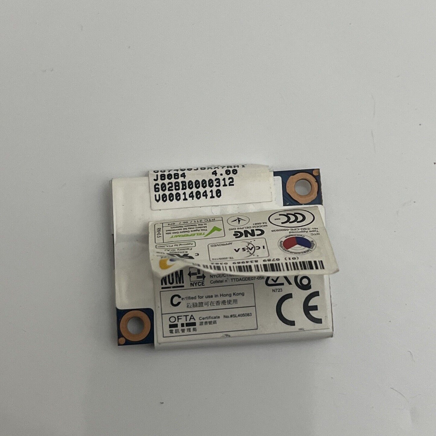 Toshiba Satellite A300 56K Modem Card 6028B0000312