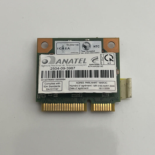 Atheros AR5B195 Wireless Bluetooth Network Adapter PCI Express Mini half