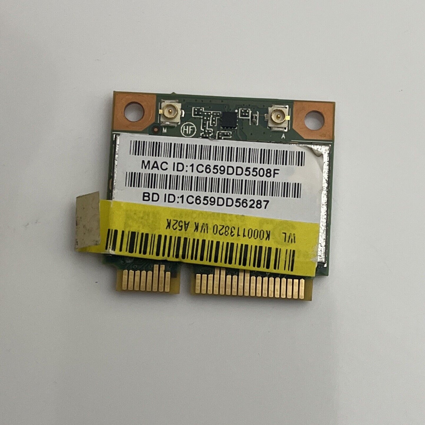 Atheros AR5B195 Wireless Bluetooth Network Adapter PCI Express Mini half