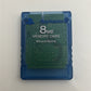 Official Genuine Sony PlayStation PS2 Memory Card 8MB Light Blue Transparent