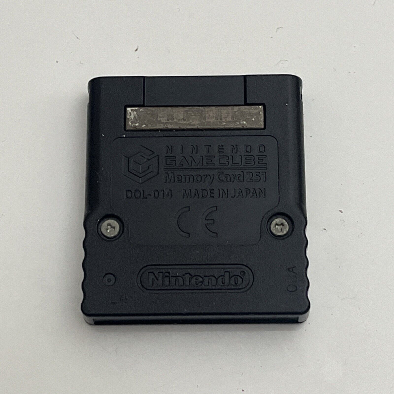 Genuine Official Nintendo GameCube Memory Card Black 251 Blocks DOL-01 ...
