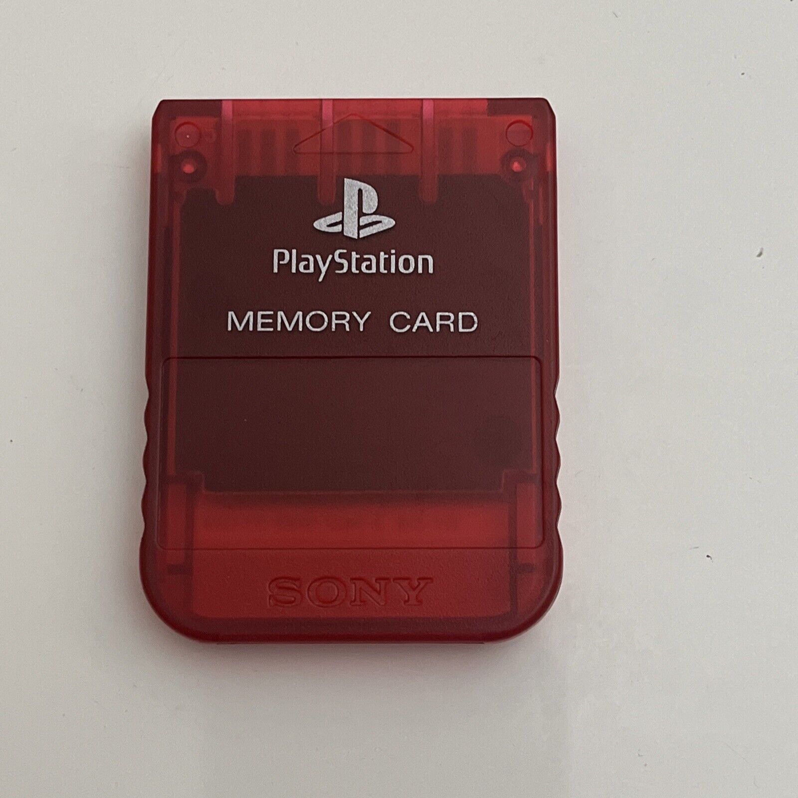 Genuine Official Sony PlayStation PS1 Memory Card Red SCPH-1020 – Retro ...