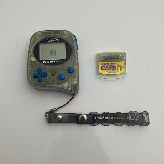Nintendo Pokemon Mini Wooper Blue Portable Electronic Game with Mini-Party Game