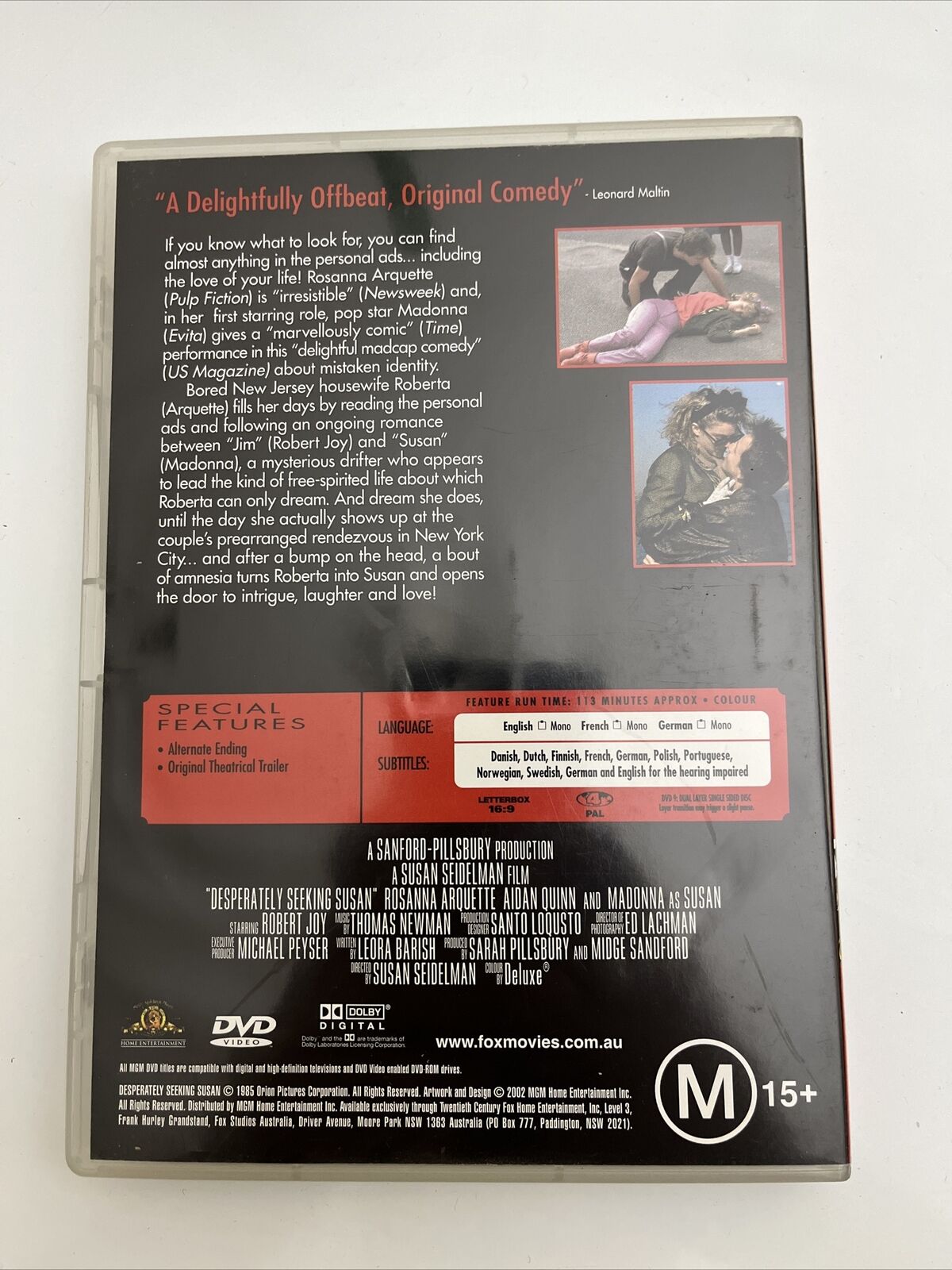 Desperately Seeking Susan  (DVD, 1985) Rosanna Arquette, Madonna Region 4