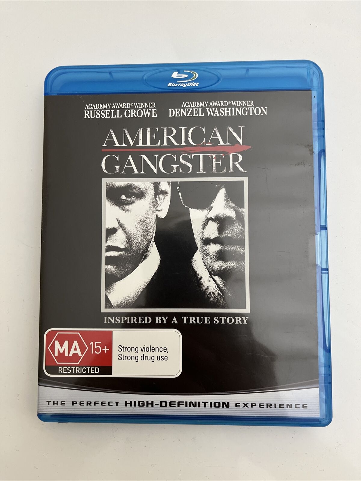 American Gangster  (Blu-ray, 2007) Denzel Washington, Russell Crowe