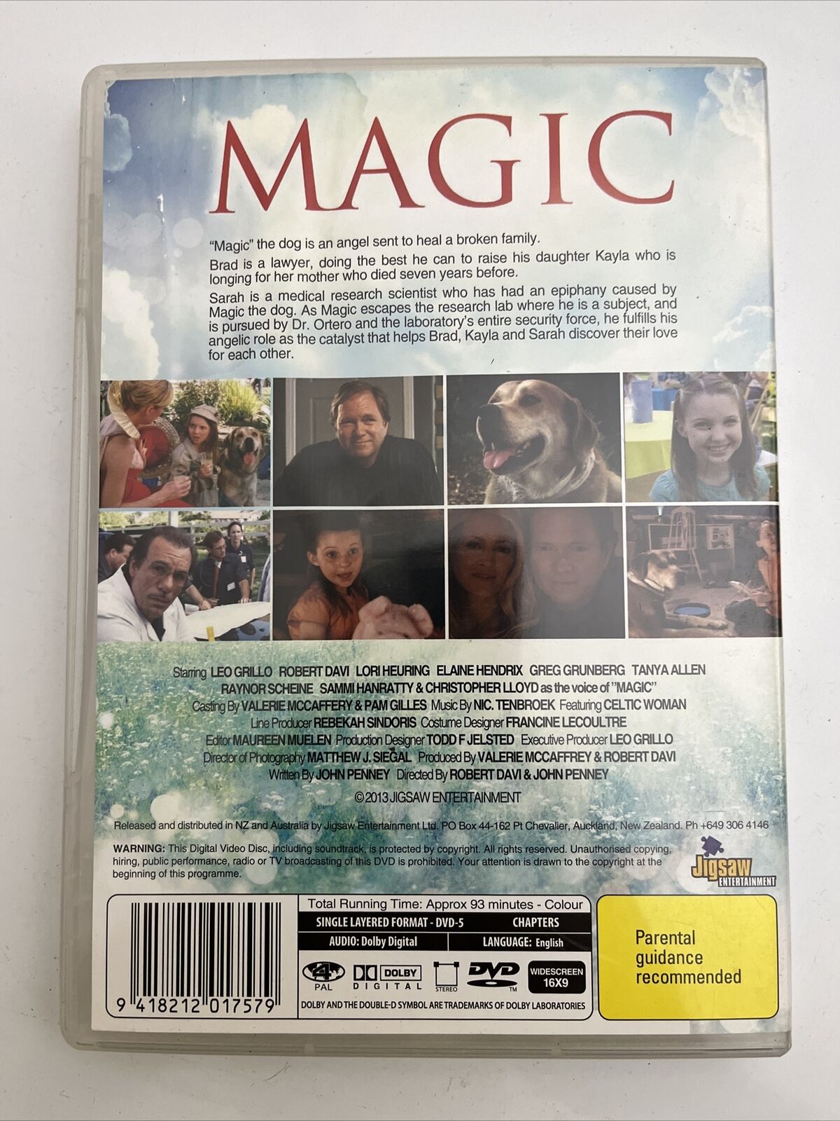 Magic (DVD, 2010) Leo Grillo, Robert Davi, Lori Heuring Dog Film Region 4