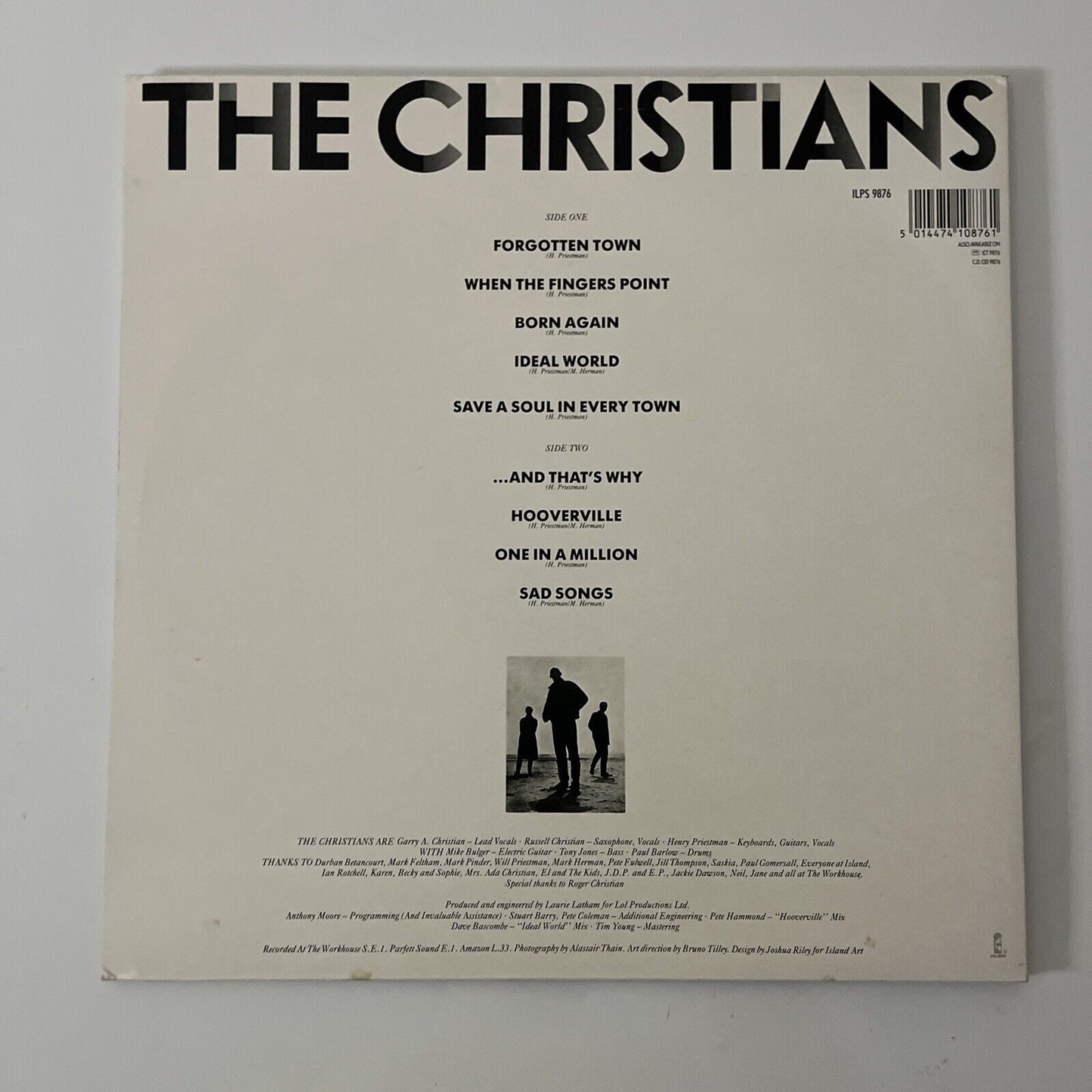 The Christians LP Vinyl 1987 Record ILPS 9876