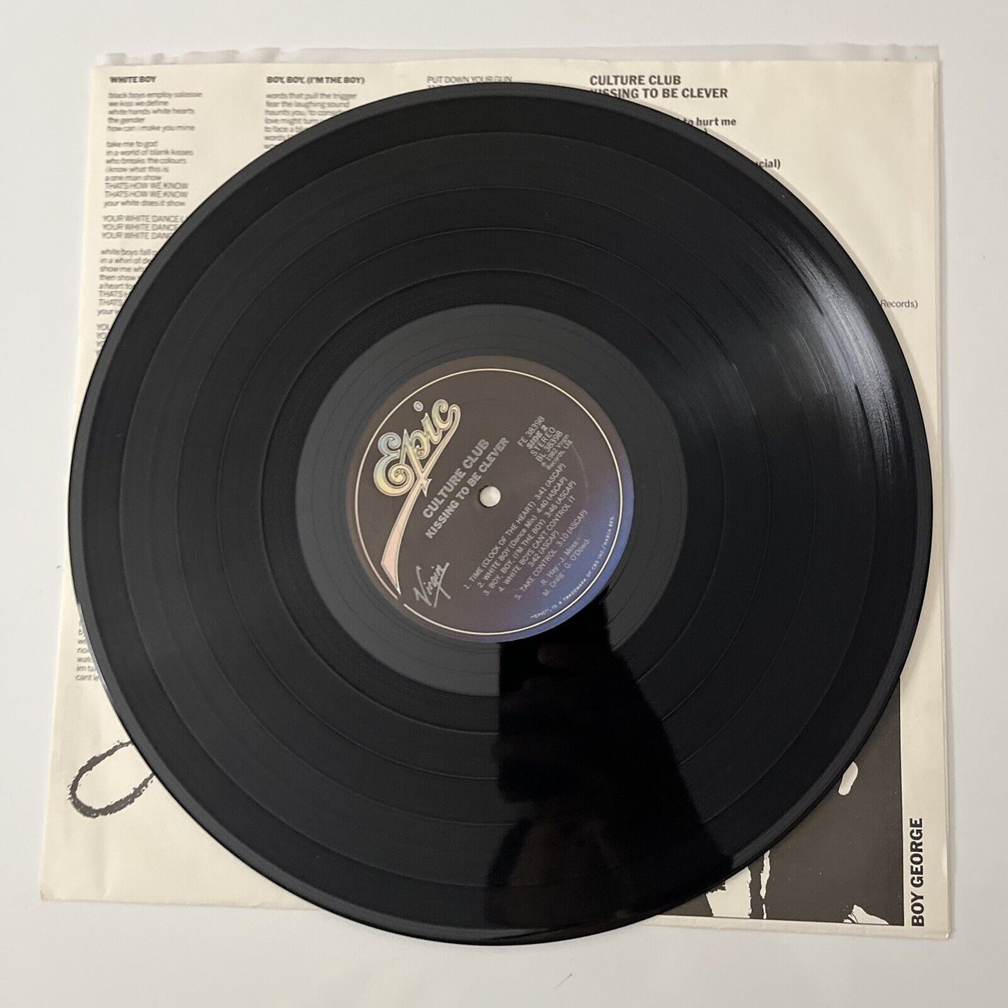 Culture Club - Kissing To Be Clever LP Vinyl Record 1982 FE 38398