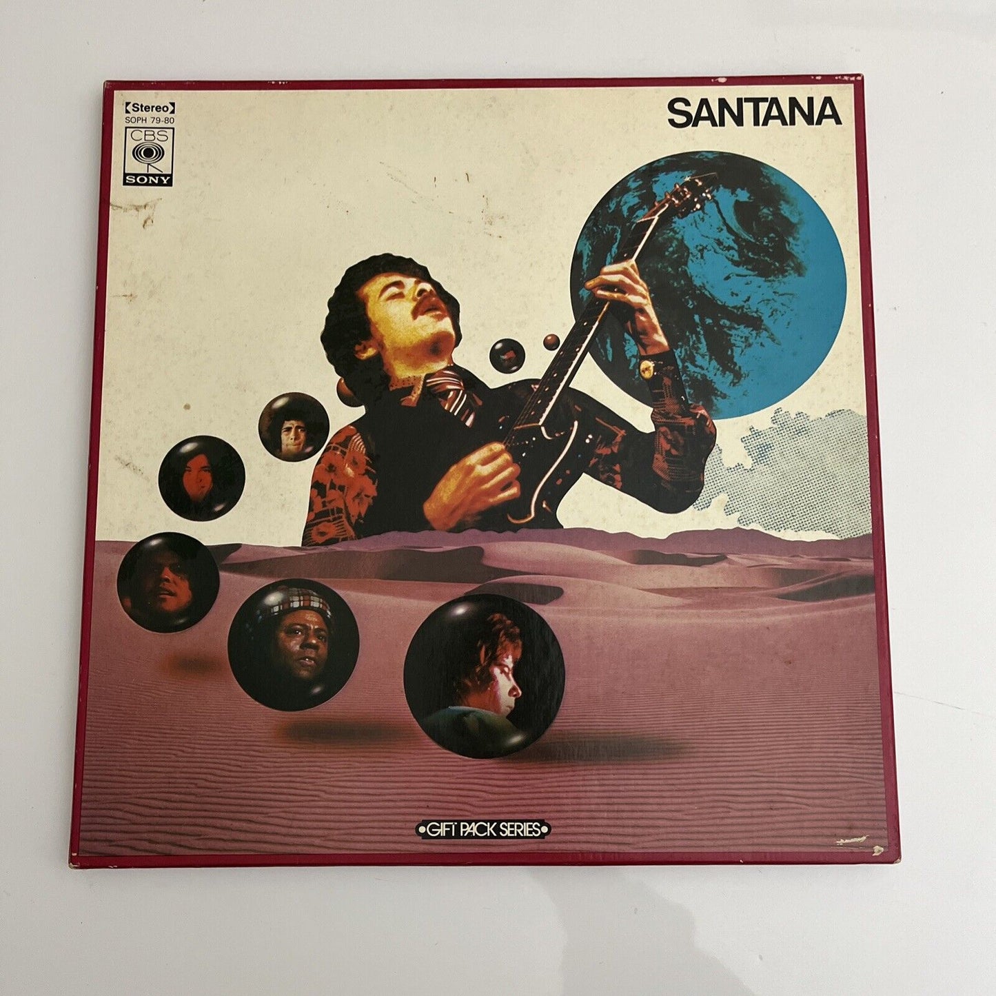 Santana Gift Pack Series 2x LP Vinyl Record SOPH 79-80 with poster 1974